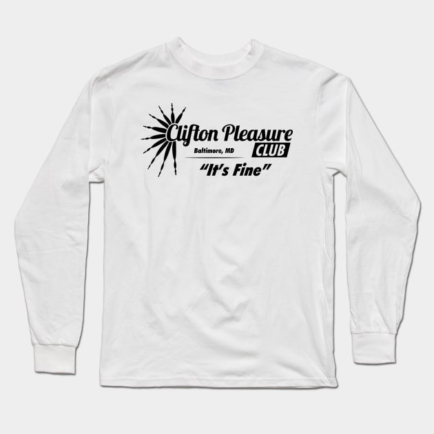 CPC- Dark Long Sleeve T-Shirt by Clifton Pleasure Club